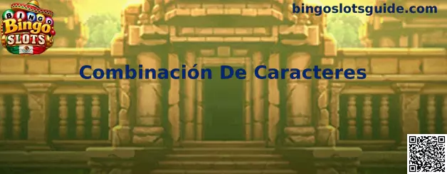 Guía visual de combinación de caracteres para revisar códigos de recompensa en Bingo Slots