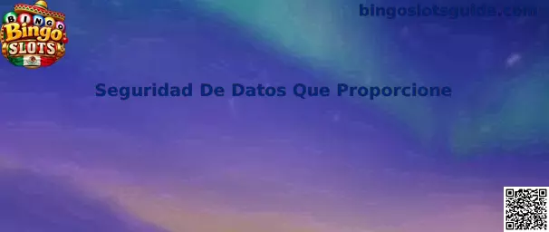 Seguridad de datos que proporcione en Bingo Slots