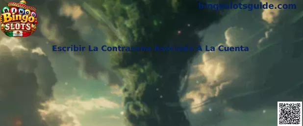 Guía visual para escribir correctamente la contraseña asociada a una cuenta de Bingo Slots